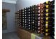 Support mural de 36 bouteilles de 75cl en position horizontale