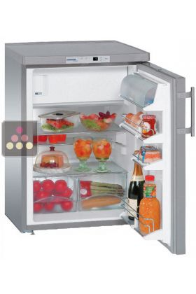 Mini Réfrigérateur / Congélateur en inox porte pleine 137 Litres