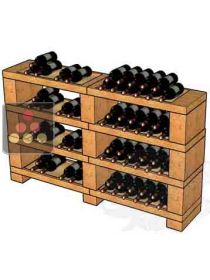 Casiers en pierre de Tuffeau pour 96 bouteilles SANDYLINE