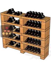 Casiers en pierre de Tuffeau pour 120 bouteilles SANDYLINE