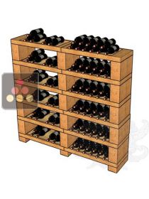 Casiers en pierre de Tuffeau pour 144 bouteilles SANDYLINE