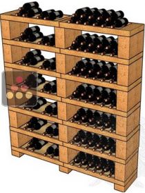 Casiers en pierre de Tuffeau pour 168 bouteilles SANDYLINE