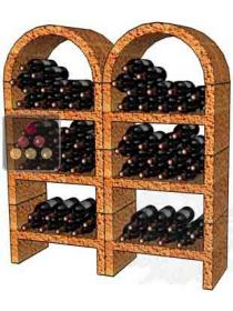 Casiers en pierre massive pour 80 bouteilles CAVO