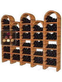 Casiers en pierre massive pour 380 bouteilles CAVO