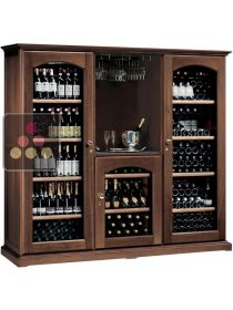 Combiné de 3 caves à vin mono-températures de conservation ou de service CALICE