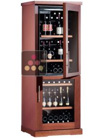Combiné de 2 caves à vin mono-températures de conservation ou de service CALICE
