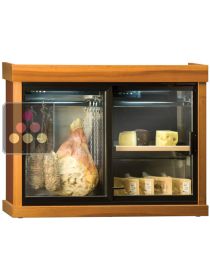 Combiné de cave à charcuterie et cave à fromage à portes coulissantes CALICE