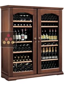 Combiné de 2 caves à vin multi-températures de service et de conservation CALICE