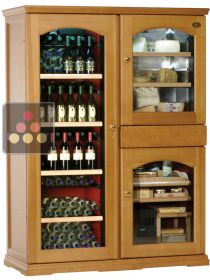 Combiné Gourmand : cave à vin Multi-Températures, cave à fromage et cave à cigares CALICE