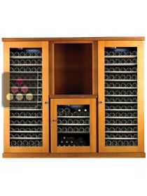 Combiné de 3 caves à vin mono-température de conservation ou de service CALICE