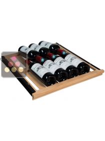 Clayette coulissante en hêtre pour caves à vin Gamme Tradition La SOMMELIERE