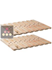 Lot de 2 Clayettes Stockage Collector Réversible Bordeaux / Bourgogne AVINTAGE