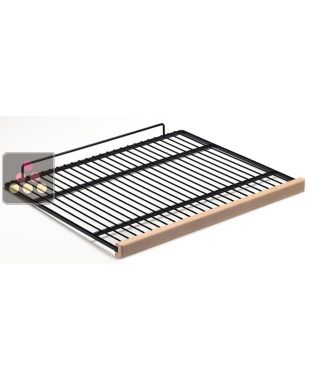 Clayette de stockage en fil d'acier avec fronton bois CALICE