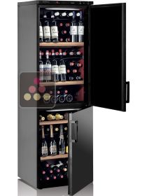 Combiné de 2 caves à vin Mono-température service et/ou de vieillissement CALICE