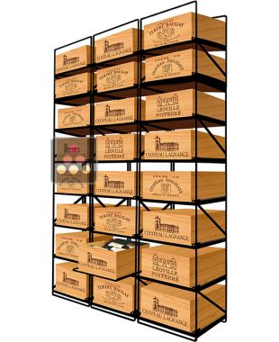 La seule solution pour stocker 24 caisses de vins et 288 bouteilles MODULORACK
