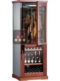 Combiné d'une cave à vin de service et d'une cave à charcuterie CALICE