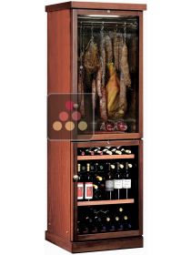 Combiné d'une cave à vin de service et d'une cave à charcuterie CALICE