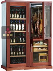 Combiné Gourmand : cave à vin, cave à cigares et cave à charcuterie CALICE