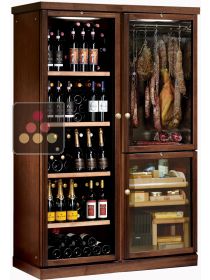 Combiné Gourmand : cave à vin, cave à charcuterie et cave à cigares CALICE