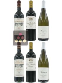 Sélection de 4 Vins Rouges et 2 Blancs - Loire en Blanc et Bordeaux en rouge Sélection Vin