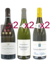 Sélection de 6 Vins Blancs - Grands Blancs de Bourgogne Sélection Vin