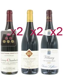 Sélection de 6 Vins Rouges - Grands 1er Crus Bourguignons Sélection Vin