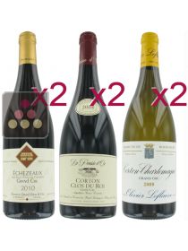 Sélection de 4 Vins Rouges et 2 Blancs - Grands Crus Bourguignons Sélection Vin