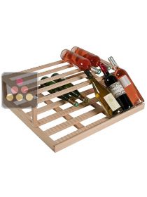 Clayette de présentation en hêtre pour caves à vin grands modèles de la gamme Tradition La SOMMELIERE