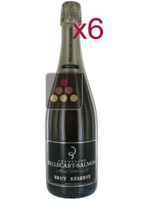 6 bouteilles de Champagne Billecart-Salmon Brut Réserve Sous étui Sélection Vin
