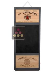 Panneau vertical gris avec 2 étampes et ardoise CAVIDÉCO PIERRE GOUJON