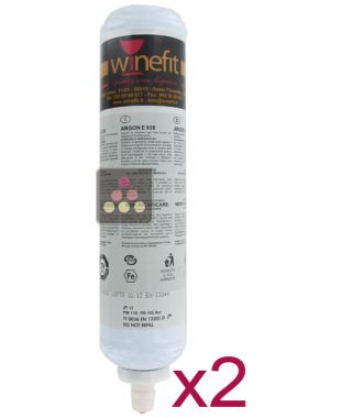 Lot de 2 cartouches d'Argon pour distributeur Winefit WINEFIT