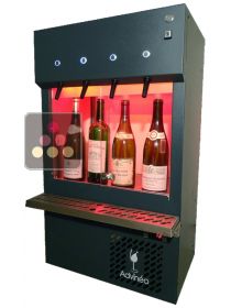 Distributeur de vin au verre 4 bouteilles Self-service avec système de conservation ADVINEO