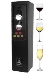Système de conservation de bouteilles ouvertes de vin et de Champagne LE VERRE DE VIN