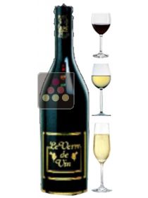 Système de conservation de bouteilles de vin et de Champagne ouvertes CLASSIC LE VERRE DE VIN