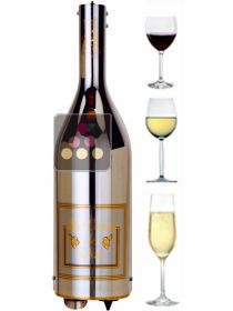 Système de conservation de bouteilles de vin et de Champagne ouvertes CLASSIC LE VERRE DE VIN