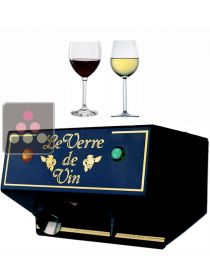 Système de conservation de bouteilles de vin ouvertes COMPACT LE VERRE DE VIN