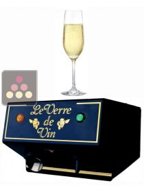 Système de conservation de bouteilles de Champagne ouvertes COMPACT LE VERRE DE VIN