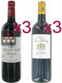 Sélection de 6 Vins Rouges - Pauillac et Saint Estèphe 5ème Grand Cru Classé Sélection Vin