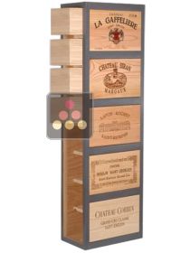 Meuble de rangement en bois 16 bouteilles avec tiroirs CAVIDÉCO PIERRE GOUJON