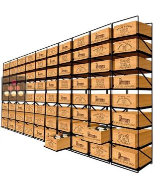 La seule solution pour stocker 80 caisses de vins et 960 bouteilles MODULORACK