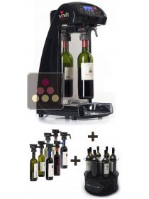 Distributeur de vin au verre + Rafraîchisseur mono-température pour 8 bouteilles WINEFIT