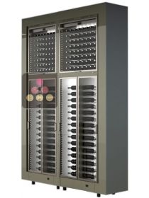 Combiné de 4 caves à vin multi-usages modulaires, en pose libre CALICE DESIGN