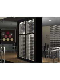 Combiné de 4 caves à vin multi-usages modulaires, en ilot CALICE DESIGN
