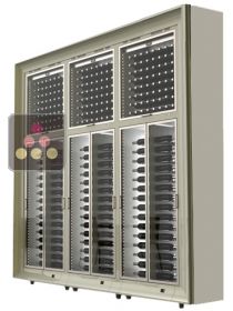 Combiné de 6 caves à vin multi-usages modulaires, en pose libre CALICE DESIGN