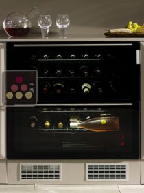 Cave à vin de service à tiroirs, 2 températures encastrable NORCOOL