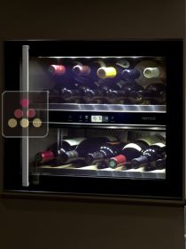 Cave à vin de service 2 températures encastrable, charnières à droite NORCOOL