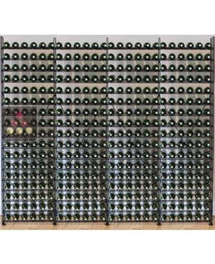 Rangements modulaires métalliques pour 408 bouteilles ARCHITECTURE INTERIEURE DU VIN