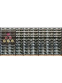 Bibliothèque métallique pour 816 bouteilles de vin ARCHITECTURE INTERIEURE DU VIN