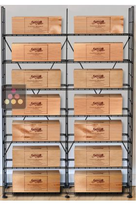 Solution de rangement pour 14 caisses de vins