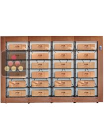 Biblioth&egrave;que Intelligente pour 24 caisses de vin L'ATELIER du VIN